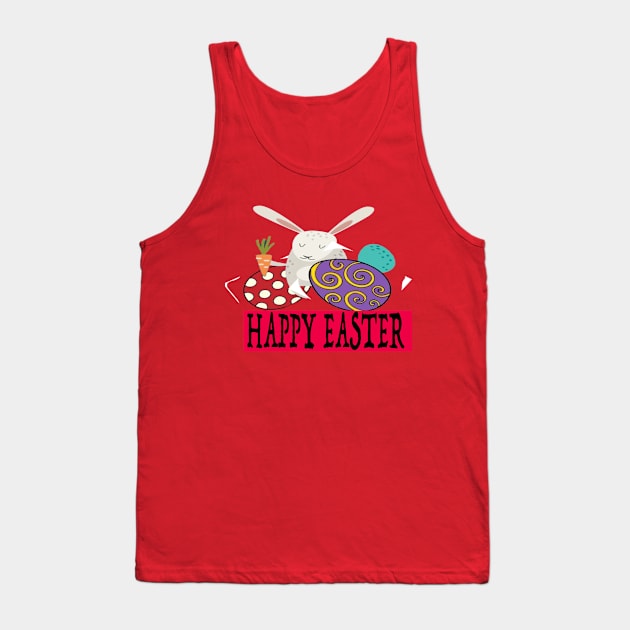 Happy Easter Tank Top by ClothesLine